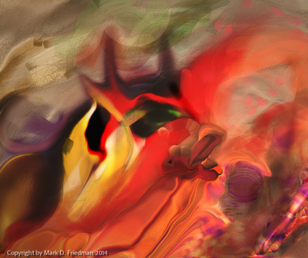 Red Birds and a Pink Elepahnt